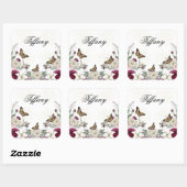 purple Floral bouquet in the blooming garden スクエアシール (シート)