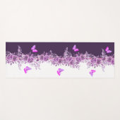 Purple Floral Butterfly Yoga Mat  ヨガマット (正面(横))