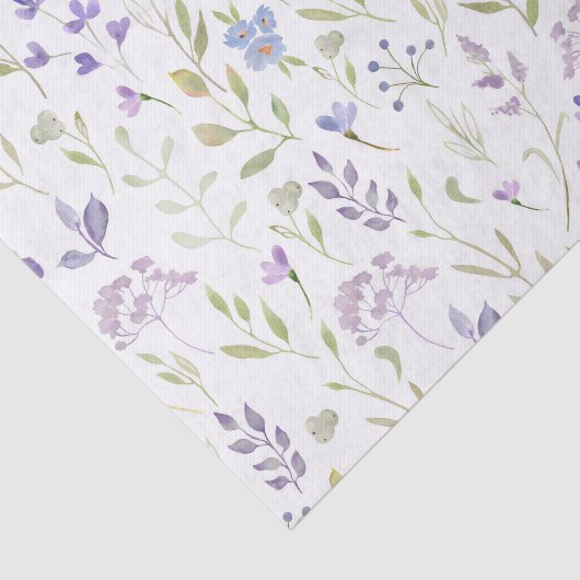 Purple Floral Decoupage Tissue Paper 薄葉紙 (詳細)