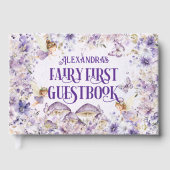 Purple Floral Fairy First ゲストブック (正面)