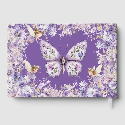Purple Floral Fairy First ゲストブック (裏面)