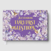 Purple Floral Fairy First ゲストブック (正面)