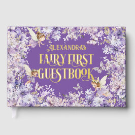 Purple Floral Fairy First ゲストブック
