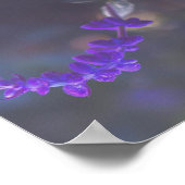 Purple Floral Garden ポスター (角)