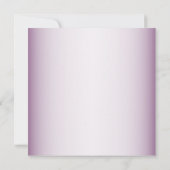 Purple Floral Geometric Greenery Bridal Shower 招待状 (裏面)