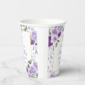 Purple Floral Girl First Holy Communion 紙コップ (右)