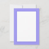 Purple Floral Motif Flat Thank You Card サンキューカード (正面)