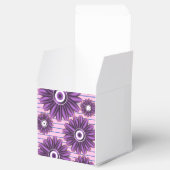 Purple Floral Pattern Modern Abstract Flower Desig フェイバーボックス (オープン)