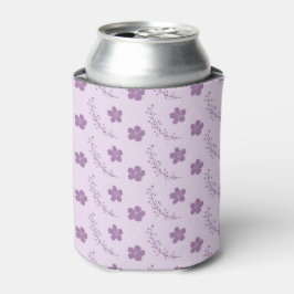 Purple Floral Pattern Simple Boho Vintage Party 缶クーラー