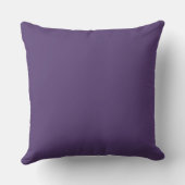 Purple Floral Personalized Engagement Throw Pillow クッション (裏面)