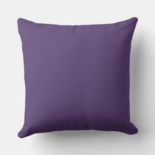 Purple Floral Personalized Engagement Throw Pillow クッション (裏面)