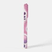 Purple Floral Phone Case iPhoneケース (右側面)