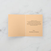 Purple Floral Photo Wedding Folded  サンキューカード (内部)