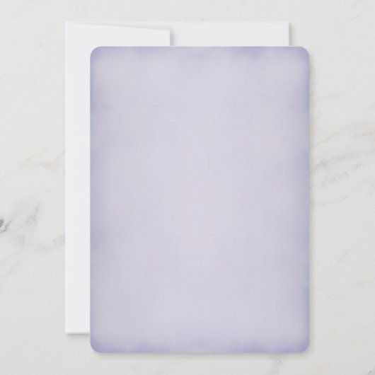 Purple Floral Photo Wedding Invitation 招待状 (裏面)