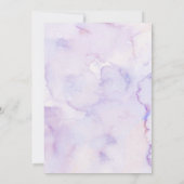 Purple Floral Rosary Catholic Funeral Invitation 招待状 (裏面)