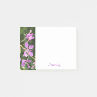 Purple Floral Serenity Post-It Notes ポストイット