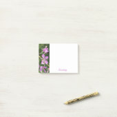 Purple Floral Serenity Post-It Notes ポストイット (デスク上)