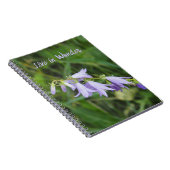 Purple Floral Spiral Photo Notebook ノートブック (右側)