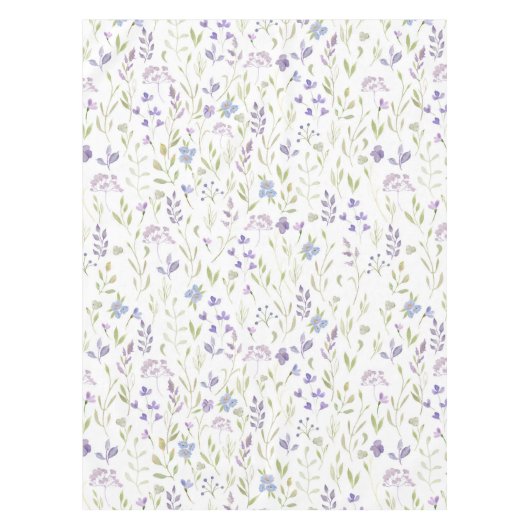 Purple Floral Tablecloth テーブルクロス (正面)