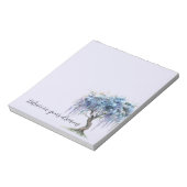 Purple Floral Tree ノートパッド (回転)