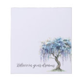 Purple Floral Tree ノートパッド (正面)