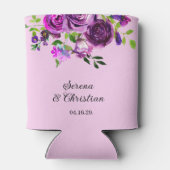 Purple Floral Wedding 缶クーラー (裏面)