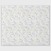 Purple Floral Wrapping Paper ラッピングペーパー (フラット)