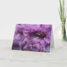 Purple Florals Greeting Card 案内状