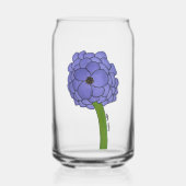 Purple Flower ガラス缶 (正面)