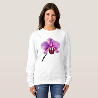 purple flower スウェットシャツ