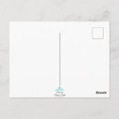 Purple Flower- Blank ポストカード (裏面)