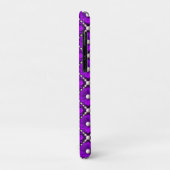 Purple Flower Pattern With Pearl Beads Case-Mate iPhoneケース (裏面/左)