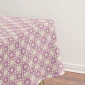 Purple Flower Plaid Pattern Tablecloth テーブルクロス (インサイチュ)