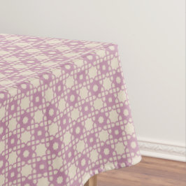 Purple Flower Plaid Pattern Tablecloth テーブルクロス