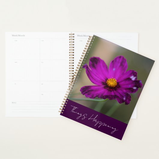 Purple Flower Planner プランナー手帳 (ディスプレー)