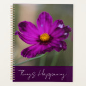 Purple Flower Planner プランナー手帳 (正面)