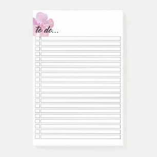 Purple Flower Post-it®独身のノート ポストイット
