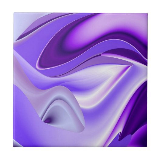 Purple Flower Rainbow Dreams タイル (正面)