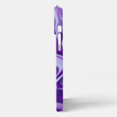 Purple Flower Rainbow Dreams iPhoneケース (左側面)