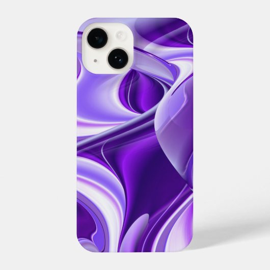 Purple Flower Rainbow Dreams iPhoneケース (裏面)