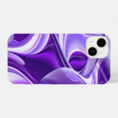 Purple Flower Rainbow Dreams iPhoneケース (裏面横)