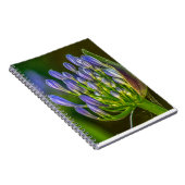 Purple flower Spiral Photo Notebook ノートブック (右側)