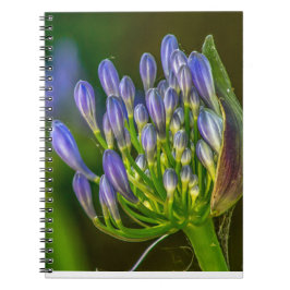 Purple flower Spiral Photo Notebook ノートブック