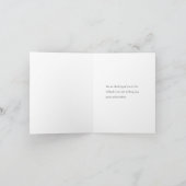 Purple flower, Sympathy カード (内部)