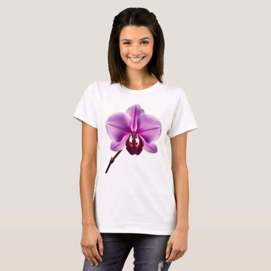 purple flower tシャツ (正面フル)