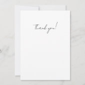 Purple flowers and grey stripes サンキューカード (裏面)