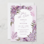 Purple flowers bloom  セーブザデート (正面)