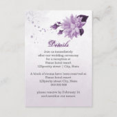 purple flowers botanical  details エンクロージャーカード (正面)