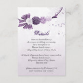 purple flowers botanical  details エンクロージャーカード (正面)