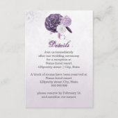 purple flowers botanical  details エンクロージャーカード (正面)